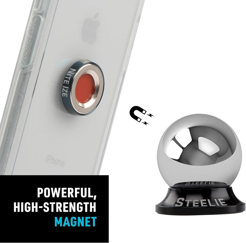 Nite Ize Original Steelie Dash Mount Kit Plus - 360° Magnetic Phone Holder - Image 4