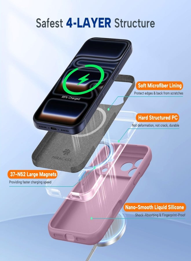 Miracase Magnetic for iPhone 17 Pro Max Case, Compatible with MagSafe, Integrated Silicone Camera Control Cover, 3.0mm Thicken Shockproof Drop Protection Phone Case for 17 ProMax, Midnight Green - Image 4
