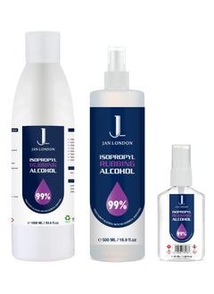 IPA 99.9%  1000ml  500ml Spray &  50ml Spray (pack of 3)