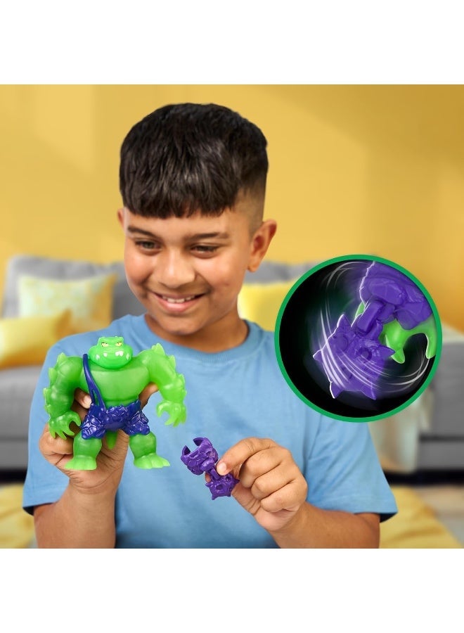 GOO JIT ZU Heroes of Goo Jit Zu Meteor Madness, Stretchy Rock Jaw Action Figure, with Unique Gooey Filling & Meteor Battle Gauntlet, Sensory Toy That Stretch Up to... - Image 5