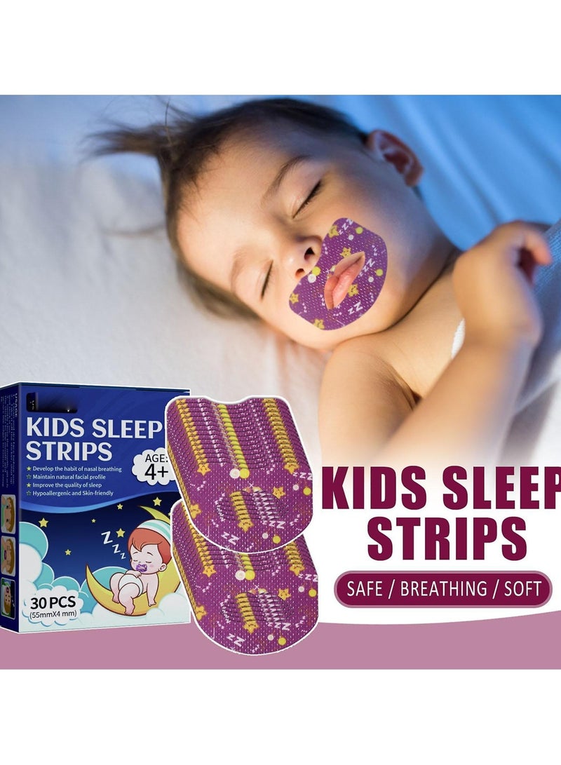 ارواق شرائط نوم الأطفال لمساعدة الطفل على النوم، ومنع فتح الفم ومنع الشخير - Image 1