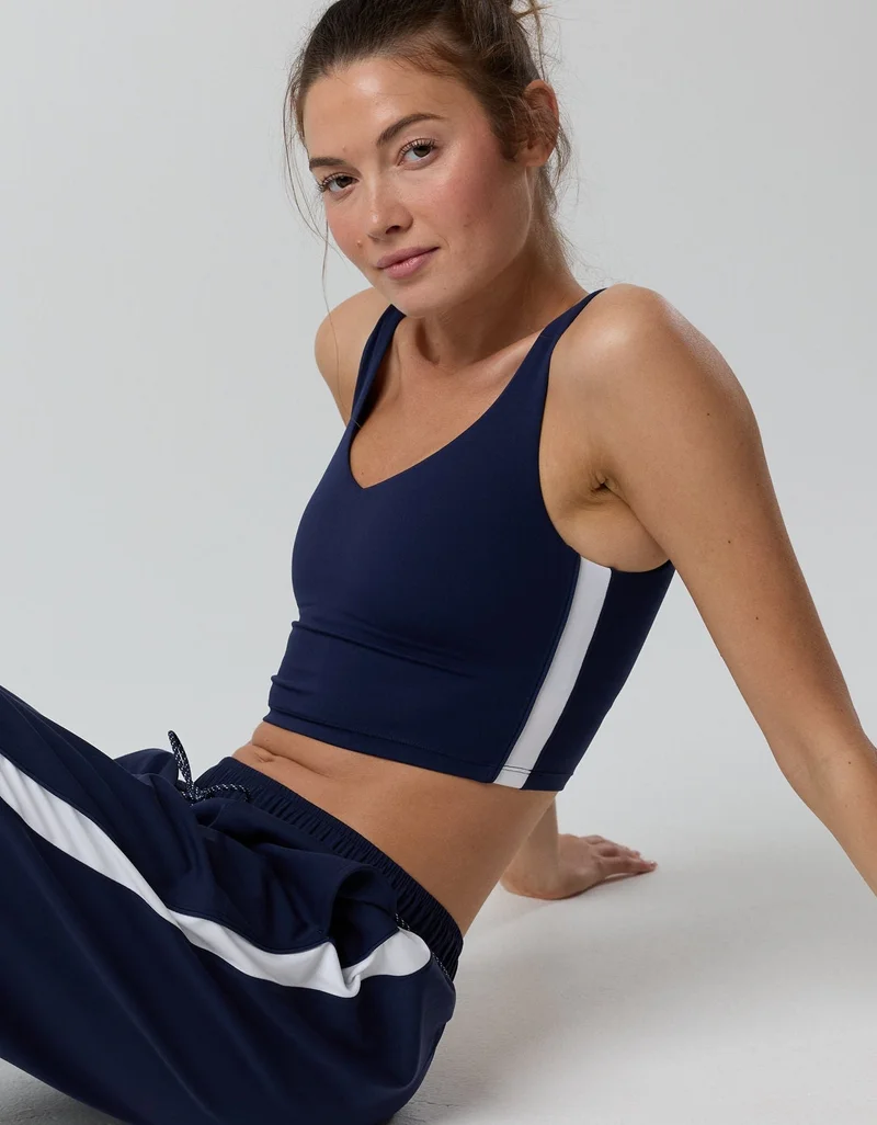 Aerie  OFFLINE By Aerie Real Me Track Low Key Longline Sports Bra for Women | Best Price UAE
