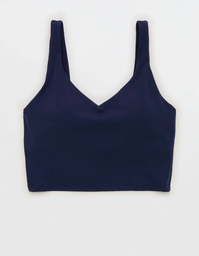 Aerie  OFFLINE By Aerie Real Me Track Low Key Longline Sports Bra for Women | Best Price UAE
