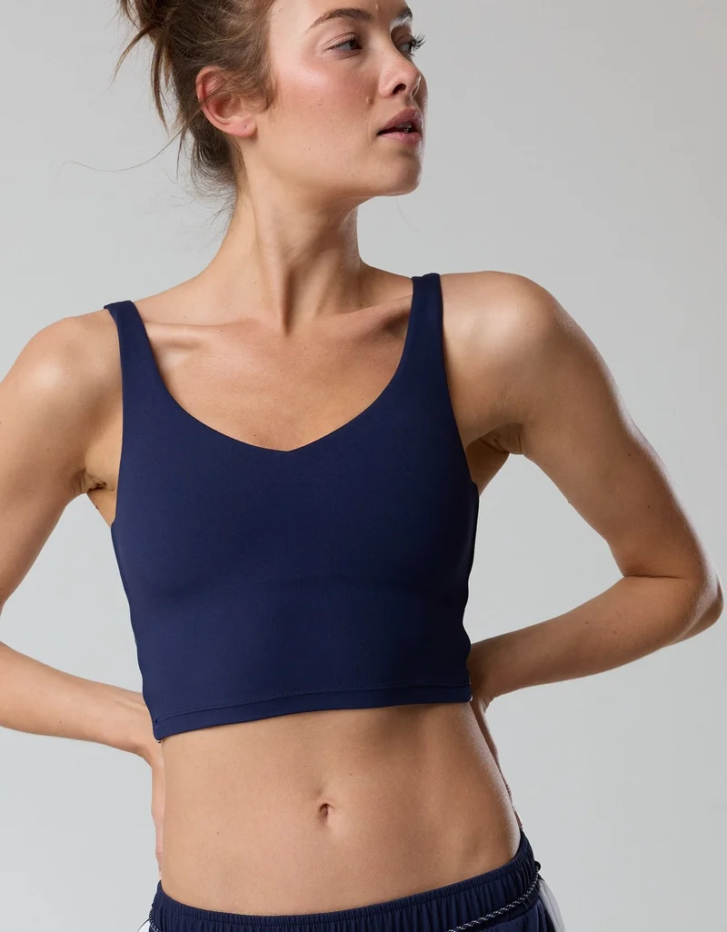Aerie  OFFLINE By Aerie Real Me Track Low Key Longline Sports Bra for Women | Best Price UAE