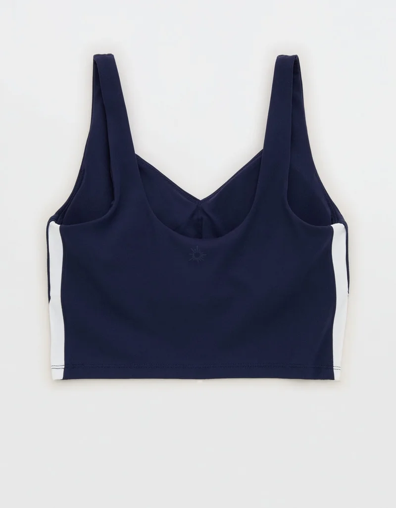 Aerie  OFFLINE By Aerie Real Me Track Low Key Longline Sports Bra for Women | Best Price UAE