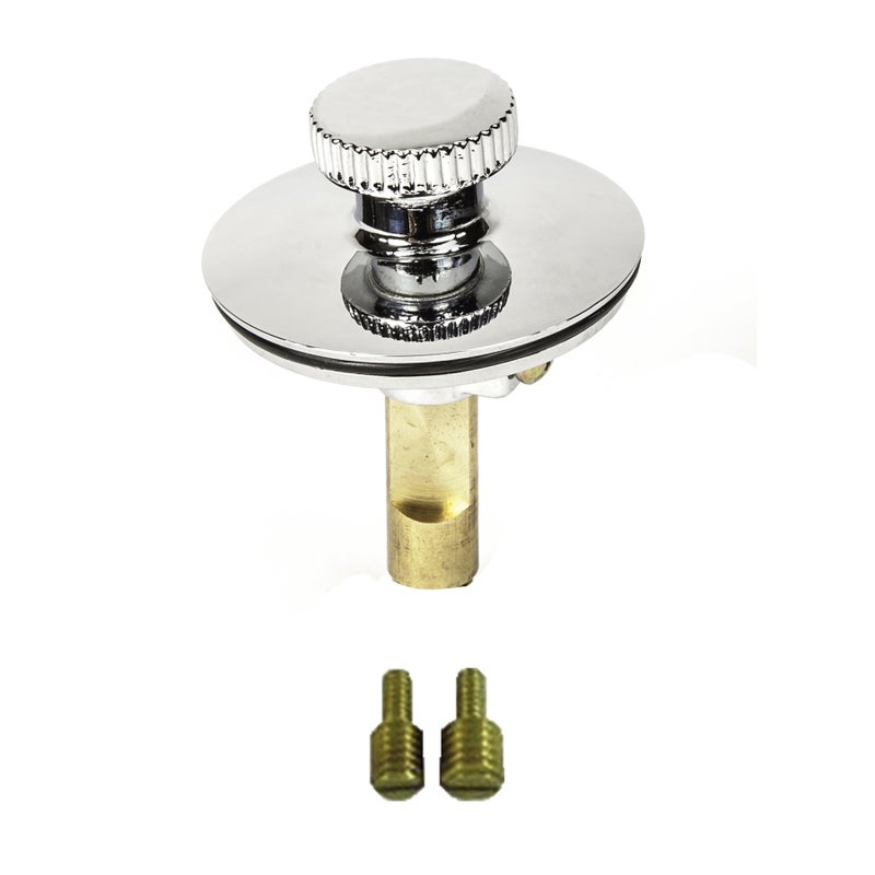 PermaFLOW Universal Lift N Turn  (Twist Close) Bath Tub/Bathtub Drain Stopper Includes 3/8"" And 5/16"" Fittings - Image 1
