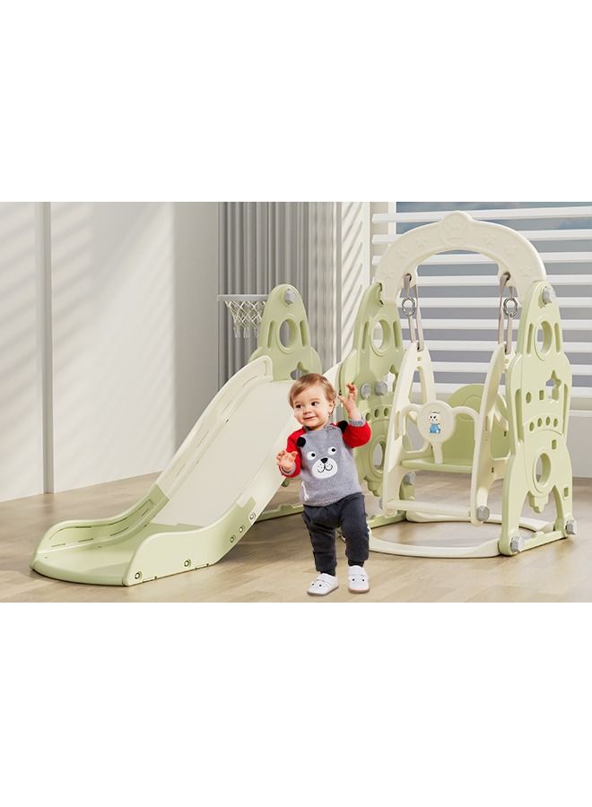 JSAITOYS Multifunctional Toys Playground Kids Play Plastic Children Indoor Slide And Swing Set For Kindergarten - Image 3