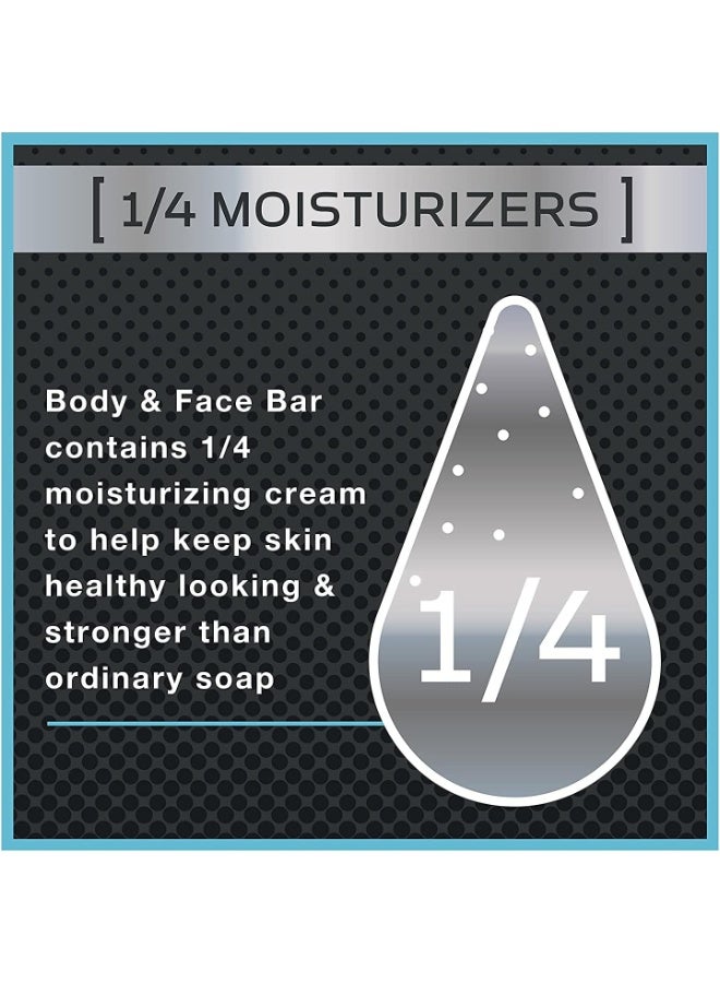 دوف صابون دوف للرجال من مجموعة "كير" بنكهة منعشة، مناسب للوجه والجسم، 100 غرام × 4 قطع - Image 4