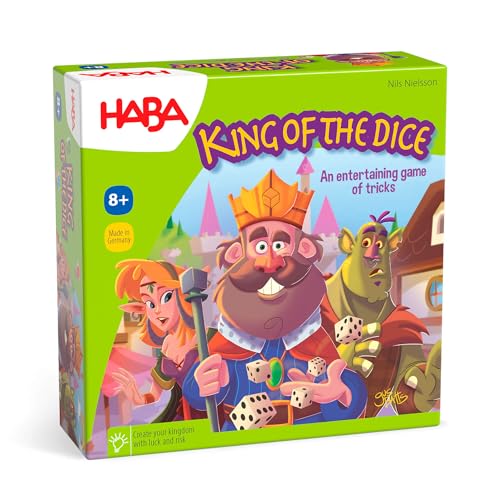 HABA King of The Dice A Tricky Skill and Luck Dice Board Game Perfect for Family Games and Kid Games for Ages 8 Years and Up Made in Germany - Image 1