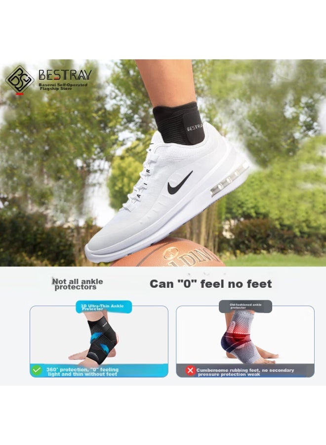 Bestray Baisirui 3d Ultra-thin Sports Ankle Brace, Basketball Running Ankle Sprain Protection, Anti-sprain Foot Guard, Fixed Ankle Support Sleeve - Image 3