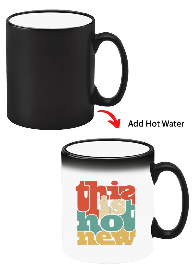 Theodor Color Changing Heat Sensitive Ceramic Mug, Image Revealed When HOT Liquid is Added! This is not new - Image 1