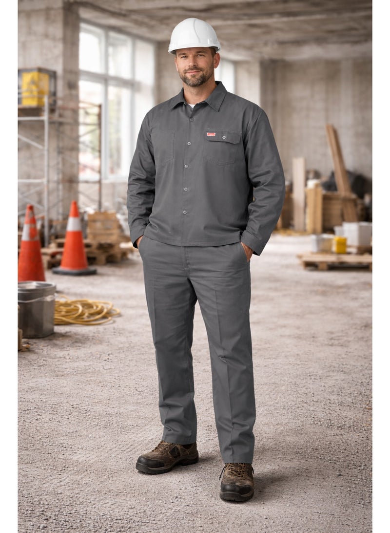 جاي سيف زي عمل قطني (بنطال وقميص) – ملابس عمل متينة ومريحة للاستخدام الصناعي-M - Image 2