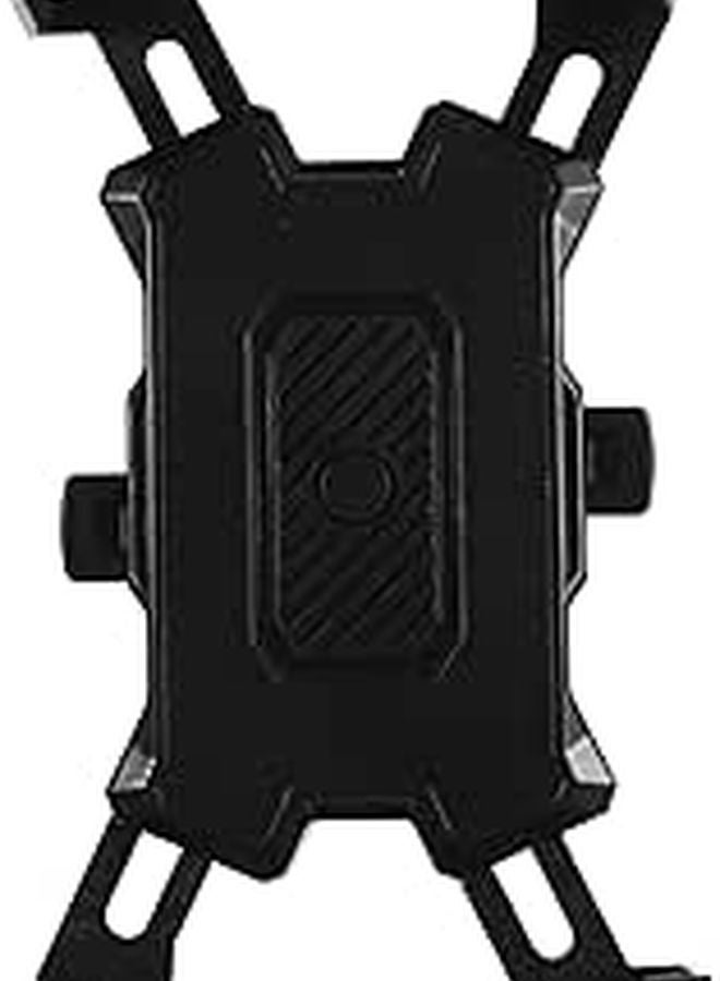 Compact Black Bike Phone Holder with Vibration Dampener for Cycling Navigation - Image 1