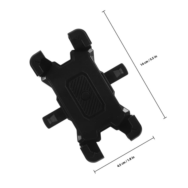 Compact Black Bike Phone Holder with Vibration Dampener for Cycling Navigation - Image 3