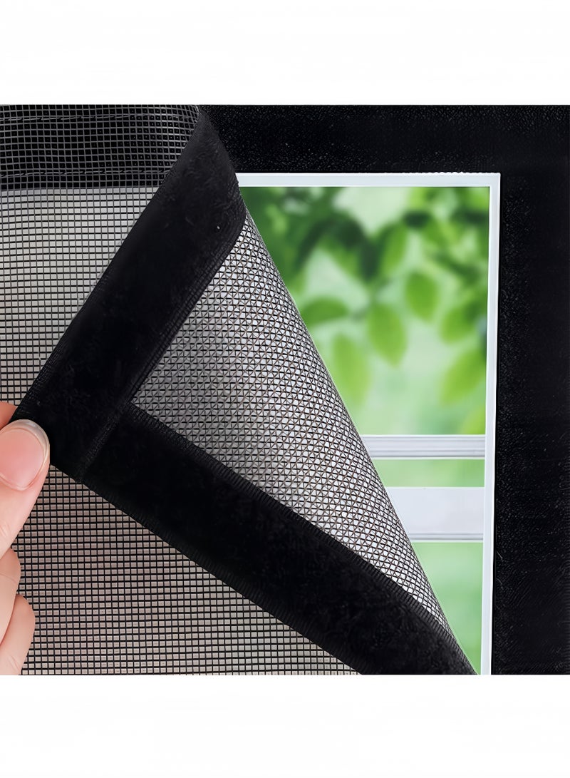 تخيل شاشات نوافذ مغناطيسية، ستائر شبكية ذاتية الإغلاق، متينة وسهلة التركيب، مثالية لغرف التكييف وغرف النوم والحمامات (أبيض) - Image 2