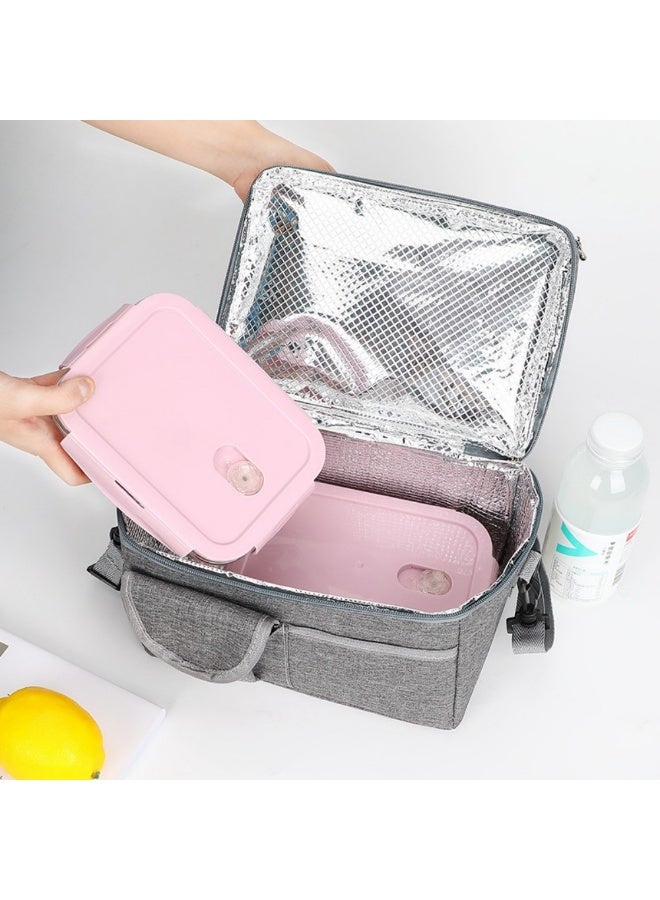 حقيبة غداء كبيرة معزولة حرارياً للنزهات للنساء والرجال حقيبة نزهة للأطفال - Image 4