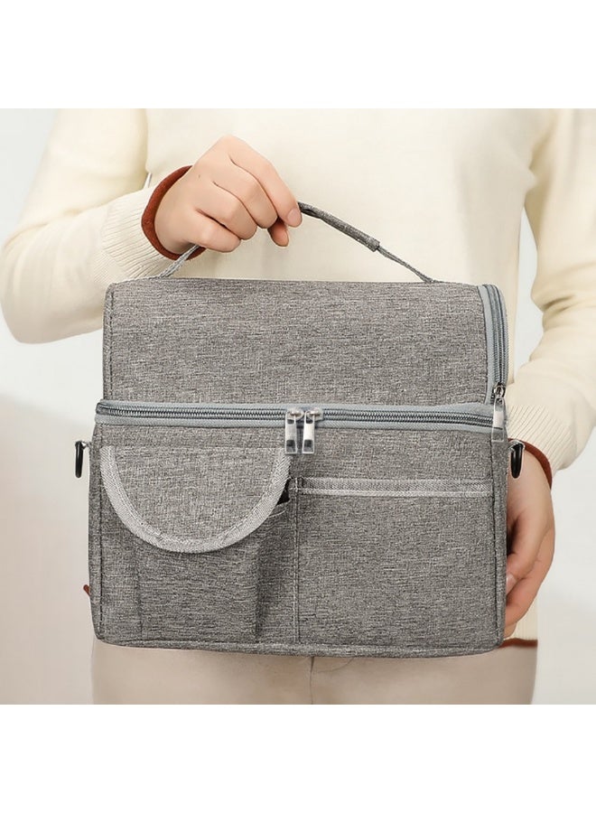 حقيبة غداء كبيرة معزولة حرارياً للنزهات للنساء والرجال حقيبة نزهة للأطفال - Image 3