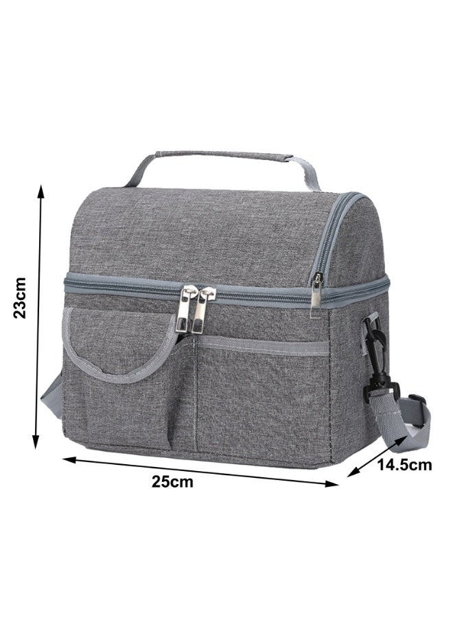 حقيبة غداء كبيرة معزولة حرارياً للنزهات للنساء والرجال حقيبة نزهة للأطفال - Image 2