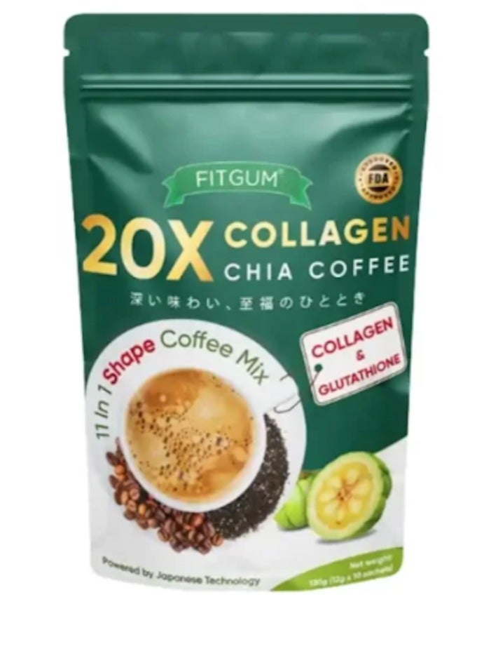 FITGUM Collagen chai coffee 11in1 shape coffee mix - Image 2