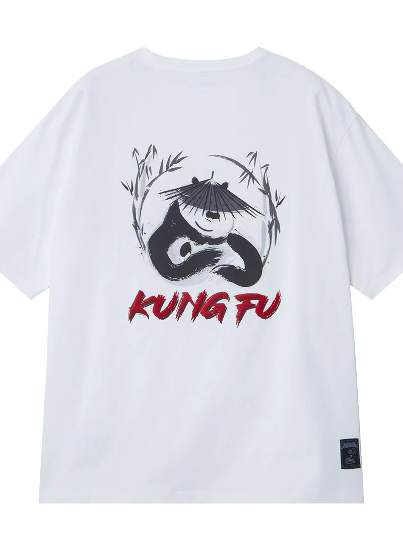 جيوردانو تيشيرتات رجالية من سلسلة Kung Fu Panda بأكمام قصيرة وقصة مريحة