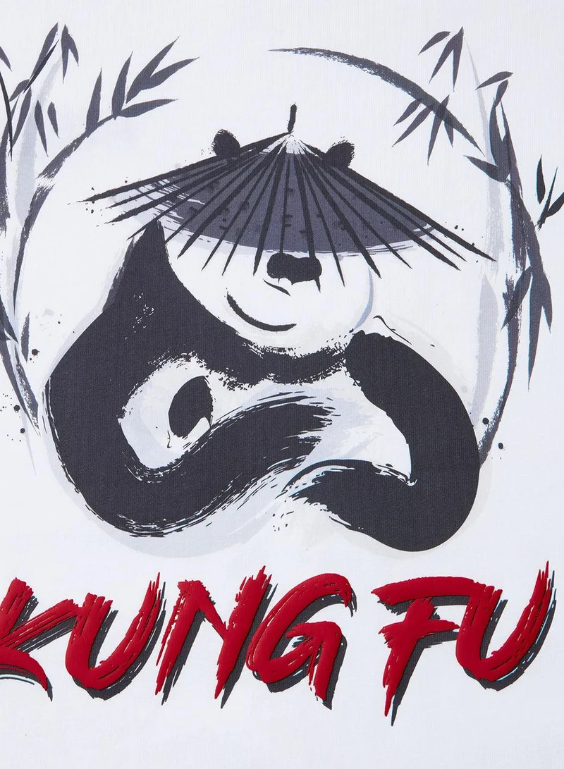 جيوردانو تيشيرتات رجالية من سلسلة Kung Fu Panda بأكمام قصيرة وقصة مريحة