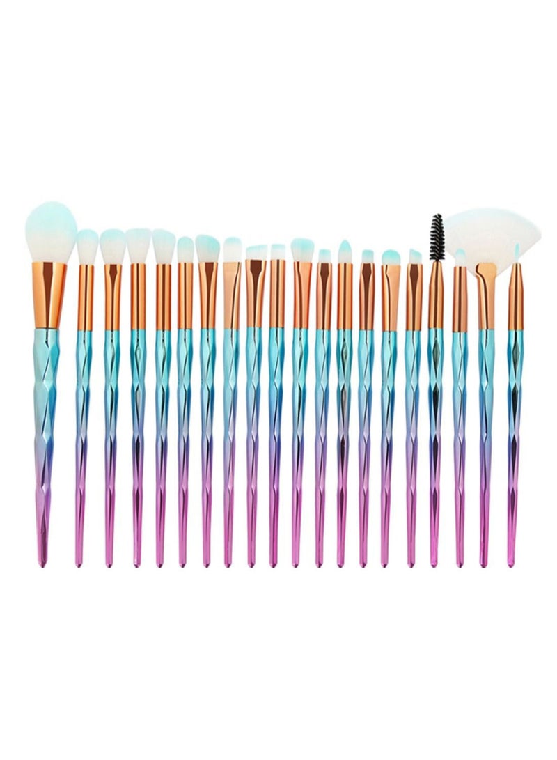 نيبمينينت مجموعة من 20 فرشاة مكياج احترافية متعدد الألوان - Image 1