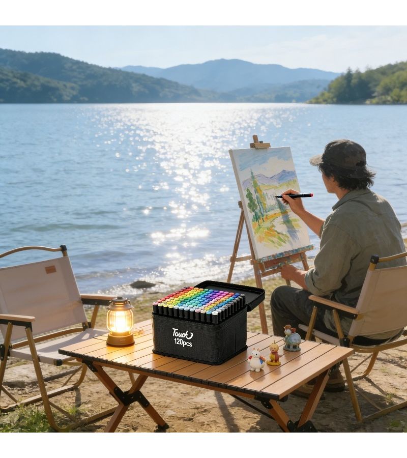 60pcs Color Marker Set With Portable Storage Case Smooth Ink Durable Tips For Teachers Artists - Image 2