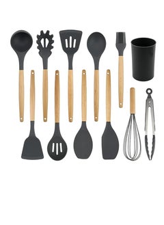 11-Pieces Kitchen Utensil Set Black 25cm - pzsku/Z9F9FA7BB2C61376A5156Z/45/_/1733664112/05d276ec-e3d6-4c6c-ab98-8e9b7294fc57