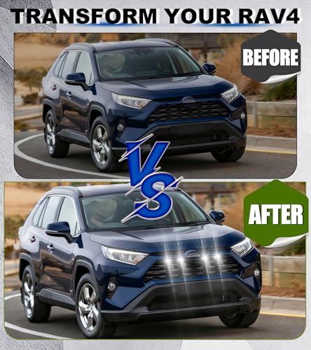 NEOXIST Direct-Snap Front Grill Lights for 2019-2025 Toyota RAV4 Accessories Raptor Light RAV 4 XL XLE Premium Limited Only (White) - Image 3