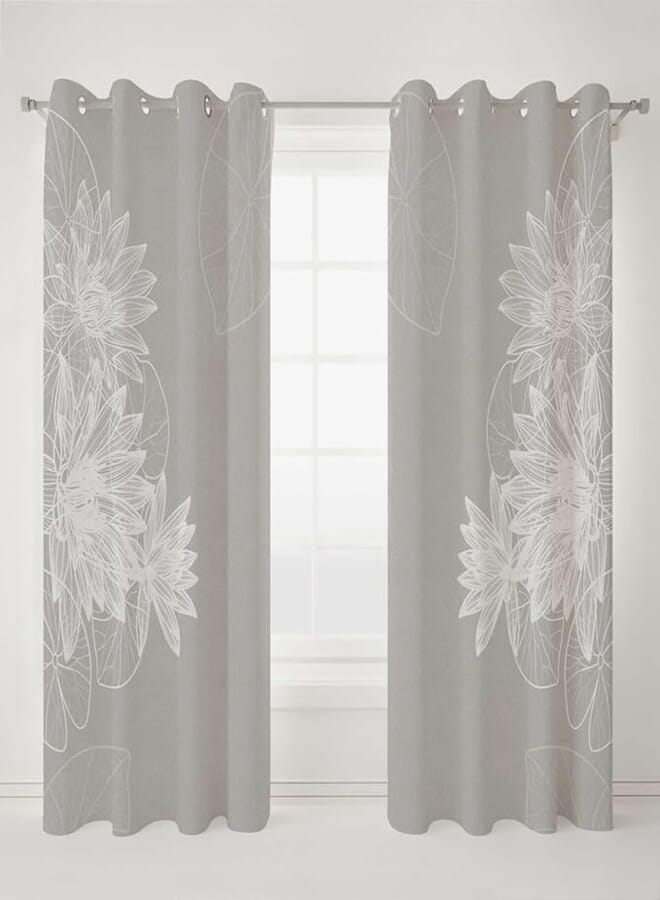 Premium Printed Curtain Nature’s Touch, Eyelets, 270x275cm - Multi Color