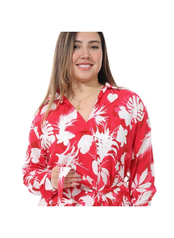 Cocktail 5728-blouse-red - Image 4