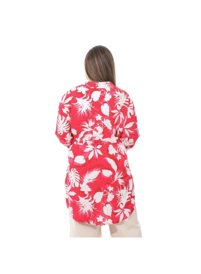 Cocktail 5728-blouse-red - Image 3