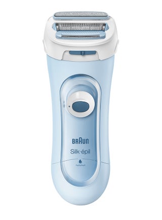 Silk-Epil Cordless Wet And Dry Electric Lady Shaver 5-160 - 3-in-1 Shaver Blue/White - view 2