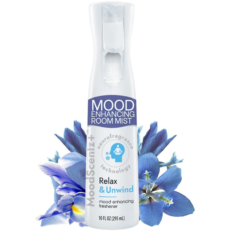 Wizard MoodScentzâ„¢ (Relax & Unwind) Patented Science-Backed Mood-Enhancing Room Mist, Non-Aerosol Continuous Fine-Mist Spray with Neuro-Fragrance Technology â€“ 10 Fl Oz - Image 1