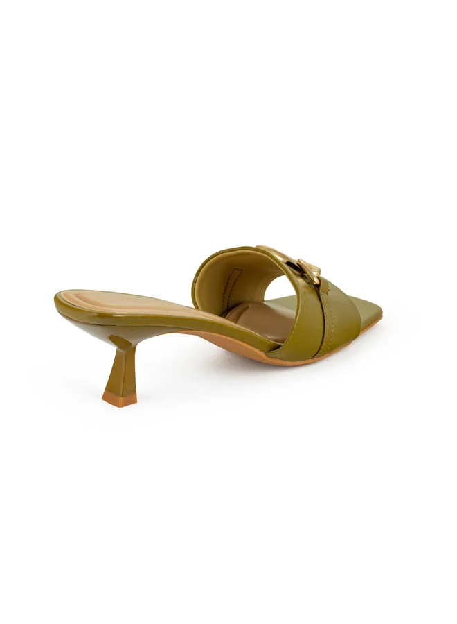 Vincci Women Single Strap Mid Heel Sandals