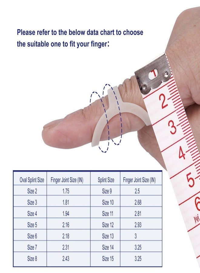 Soft Home 3 Pack Oval Finger Splints Waterproof Finger Splint for Arthritis, Trigger Finger,Mallet Fingers - Trigger Finger splints For Thumb, Index, Middle, Pinky or Ring Finger - Image 4