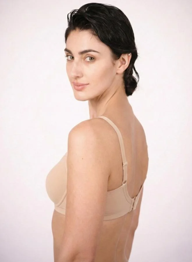 Munns And Mars  Pack of 2 - Lightly Padded Lycra T-Shirt Bra for Women | Best Price UAE