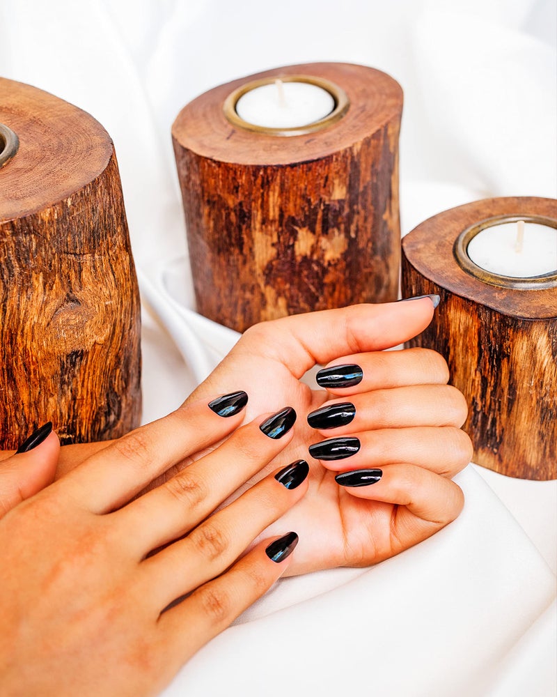 Gelish جلش ميني بلاك شادو طلاء أظافر جل قابل للإزالة، طلاء أظافر جل أسود، ألوان أظافر سوداء، ألوان أظافر داكنة، 0.3 أونصة. - Image 5