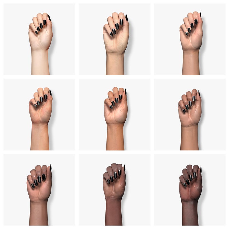 Gelish جلش ميني بلاك شادو طلاء أظافر جل قابل للإزالة، طلاء أظافر جل أسود، ألوان أظافر سوداء، ألوان أظافر داكنة، 0.3 أونصة. - Image 4