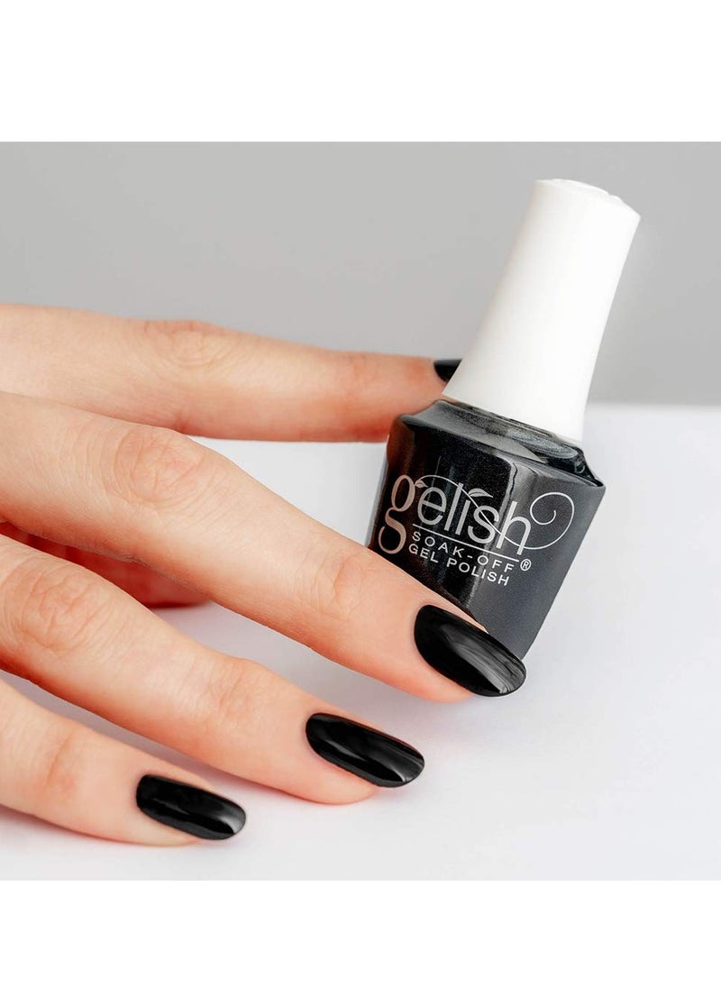 Gelish Gelish MINI Black Shadow Soak-Off Gel Polish, Black Gel Nail Polish, Black Nail Colors, Dark Nail Colors, 0.3 oz.  - Image 3