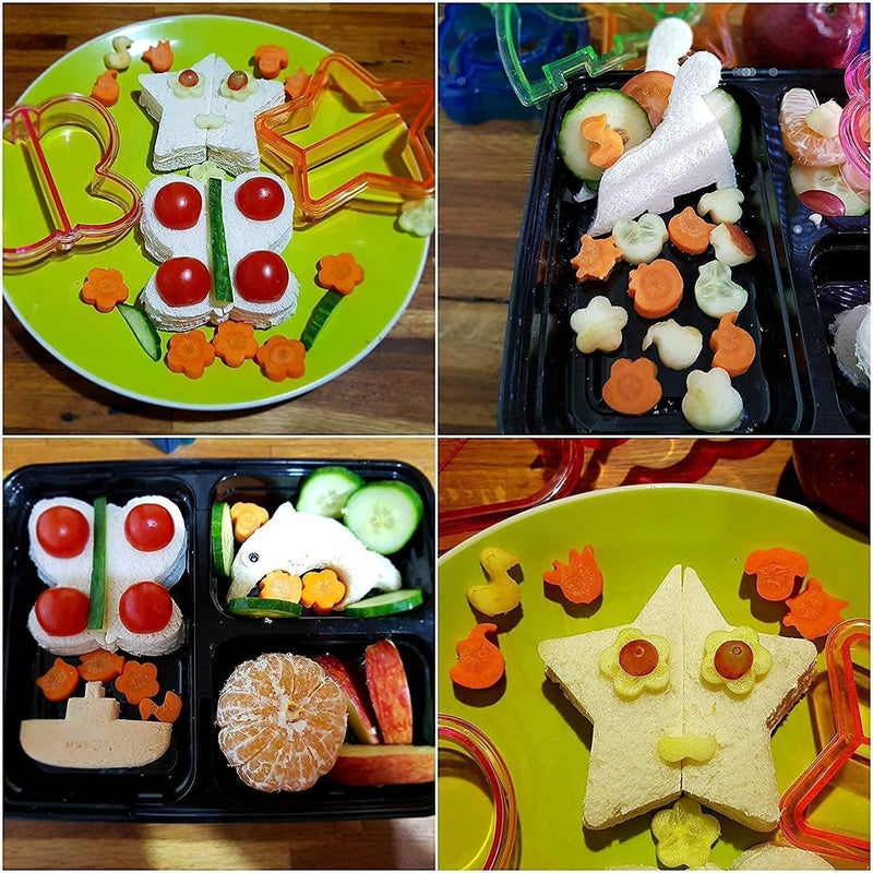 Aputue Bread Mould, 6 Piece Sandwich Bread Slicer and Toast Maker Kit with Creative Animal Designs, Stainless Steel Sandwich Cutter for Children, Perfect DIY Cake Mould for School Lunch Preparation - Image 5
