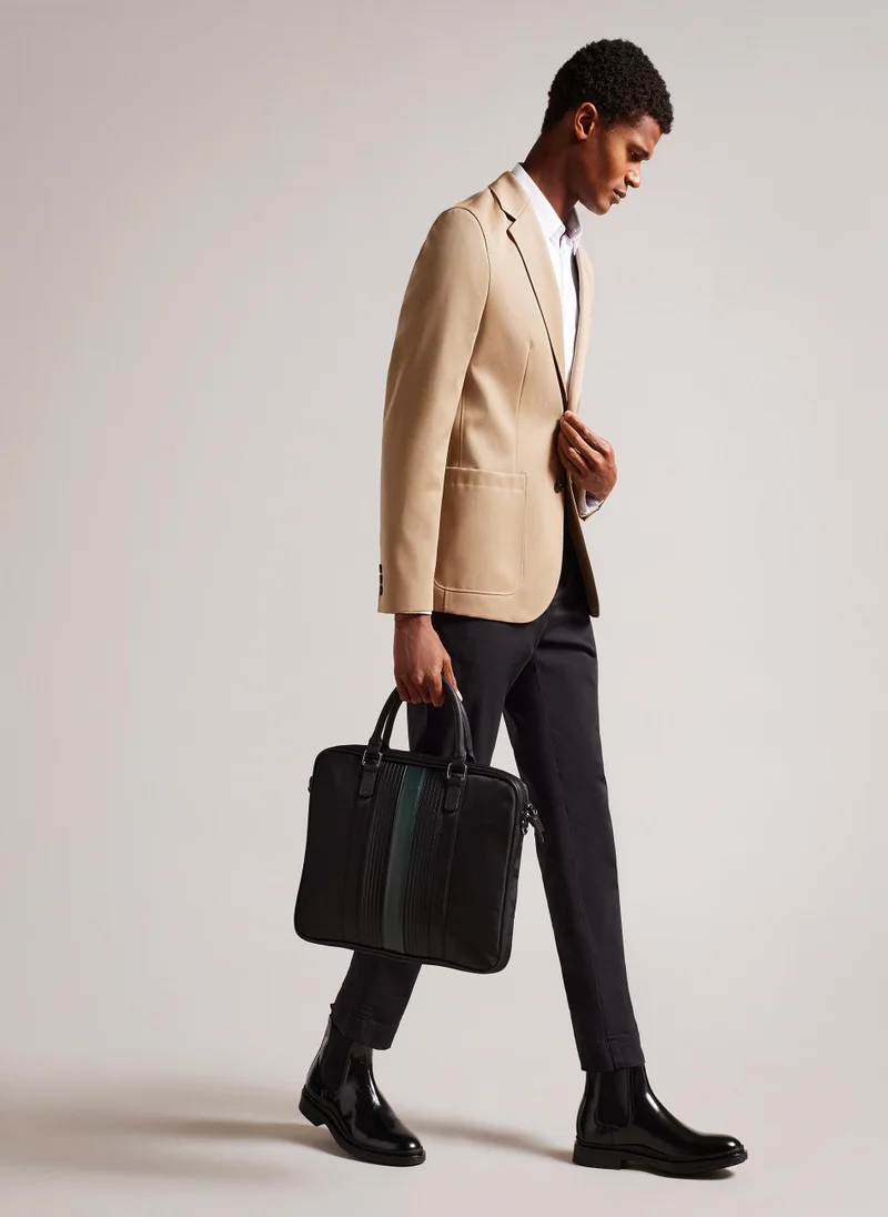 Ted Baker Rooky Core Twill Pu Striped Document Bag