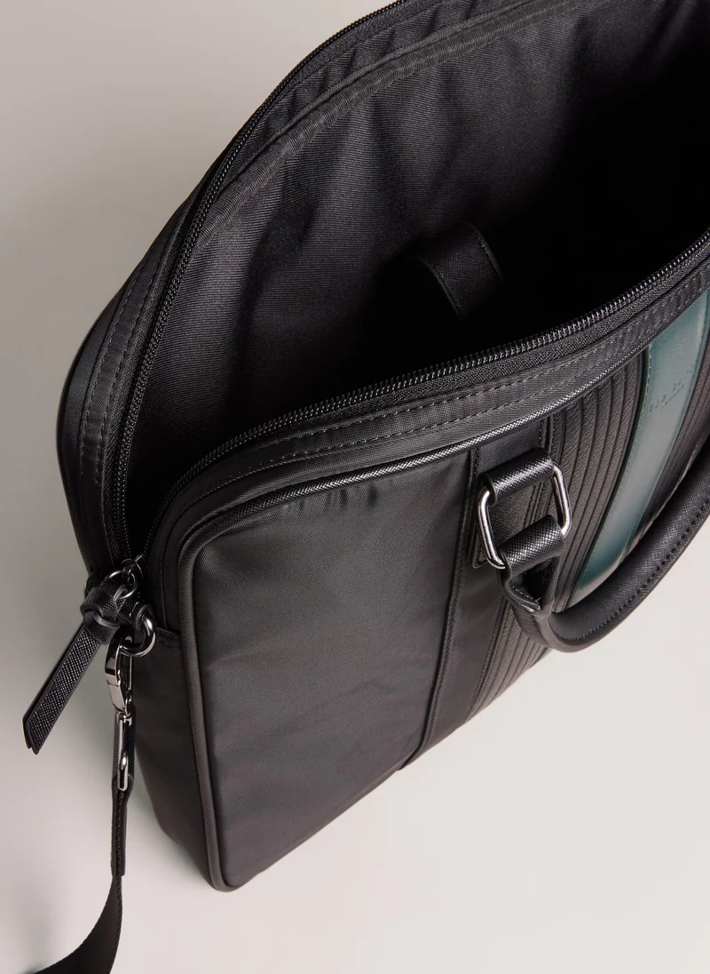 Ted Baker Rooky Core Twill Pu Striped Document Bag