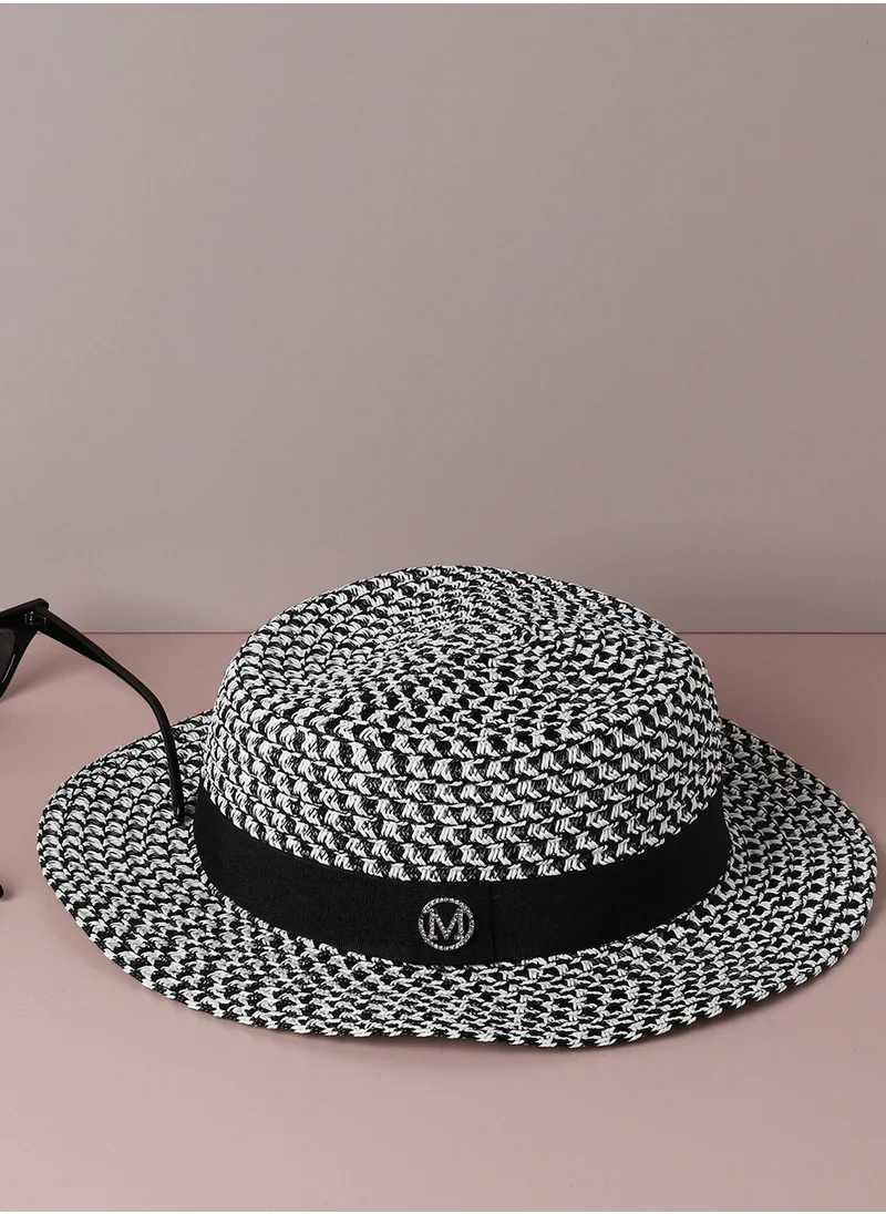 صوص هاوت Black Printed Fedora Hat