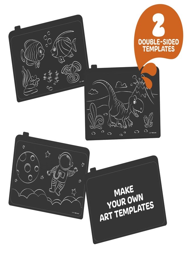 Discovery™ Deluxe Light Designer 6-In-1 Art Board - Includes 3D Glasses, 6 Washable Markers, Templates, 12 Light Modes| Kids Drawing Tablet, LED Scribble Doodle Electronic Drawing Pad Activity Toy Set - Image 4