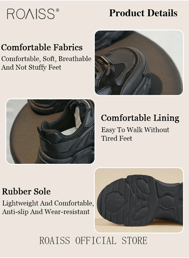 Women Casual Sneakers Versatile for Daily Use Flat and Comfortable Long Lace Design Lightweight and Breathable Non Slip Large Sole Athlesiure Shoes for Women