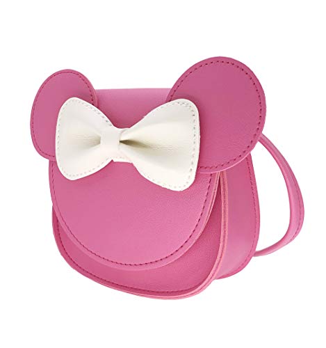 xperry Little Girls Toddlers Mini Crossbody Shoulder Bag Coin Purse with Cute Mouse Ear Bowknot - Image 4
