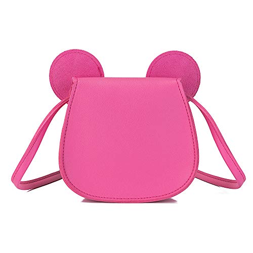 xperry Little Girls Toddlers Mini Crossbody Shoulder Bag Coin Purse with Cute Mouse Ear Bowknot - Image 3