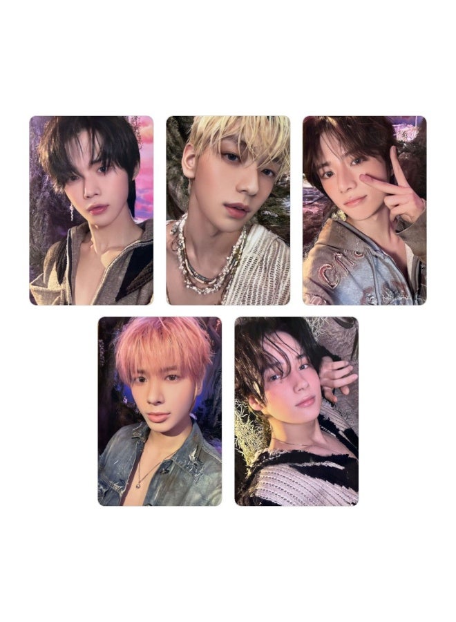 NIBEMINENT 5 Pcs Kpop TXT TEMPTATION Lomo Cards Card For Fans Collection Gifts - Image 1