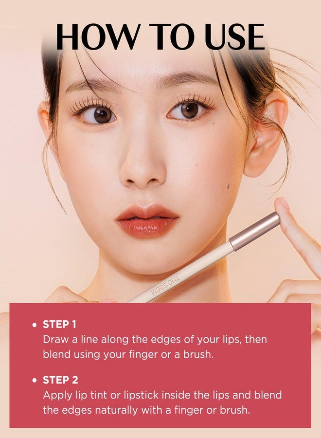 THESAEM Cover Perfection Lip Pencil - Slim, Easy-Blend & Overlip Makeup, Creamy Matte Lip Liner, Long-Lasting with Built-In Sharpener (09 Mellow) - Image 5